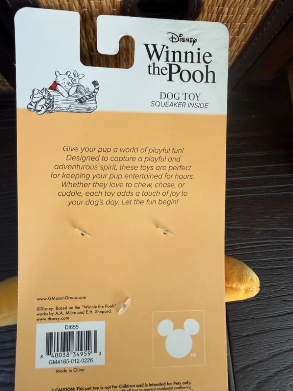 Disney Winnie the Pooh Dog Toy NWT